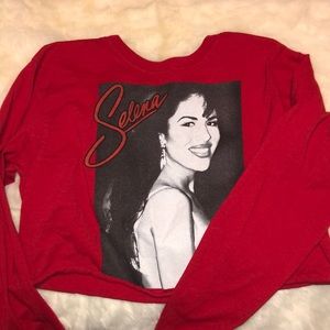 Selena long sleeve crop top